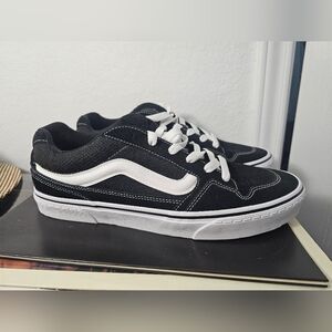 Vans Black and White Athletic Shoes